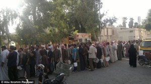 waiting for ISIS food